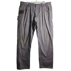 Wrangler RIGGS Workwear Carpenter Pants Mens 40x33 Gray Cotton Utility Work Pant